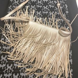 NEW | Bam Forever Beige Fringe Purse